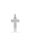 Mentzos White Gold Cross 14K