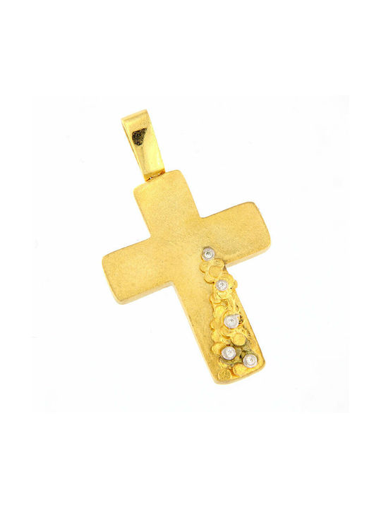 Ios Women's Gold Cross 14K