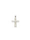 Mentzos White Gold Cross 14K