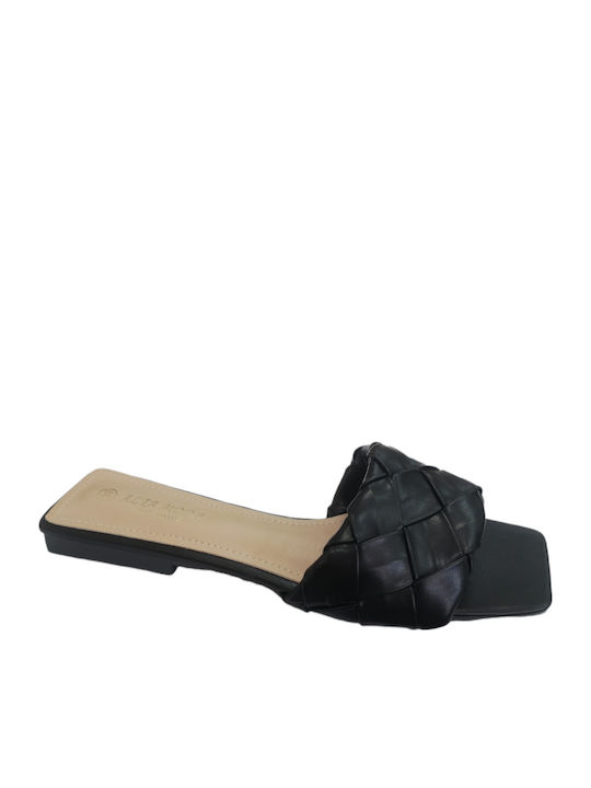 Alta Moda Women's Flat Sandals in Black Color