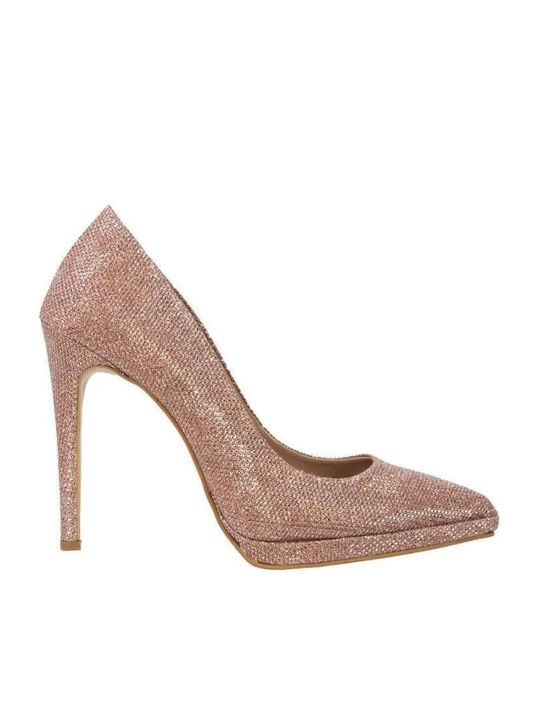 Stefania Pointed Toe Pink Heels