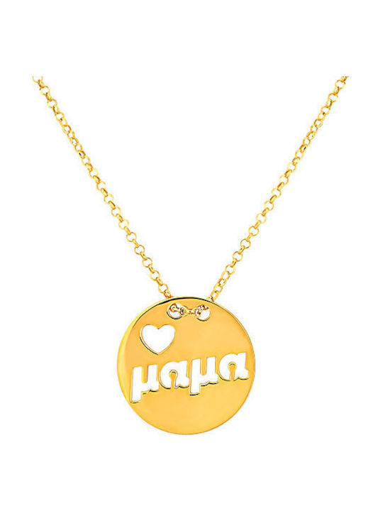 JewelStories Necklace Mum from Gold Plated Silver