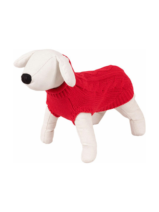 Happet Strickpullover Hund in Rot Farbe 35cm.