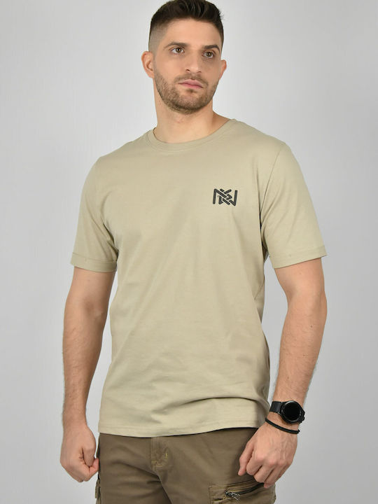 Ndc Men's Short Sleeve T-shirt Beige