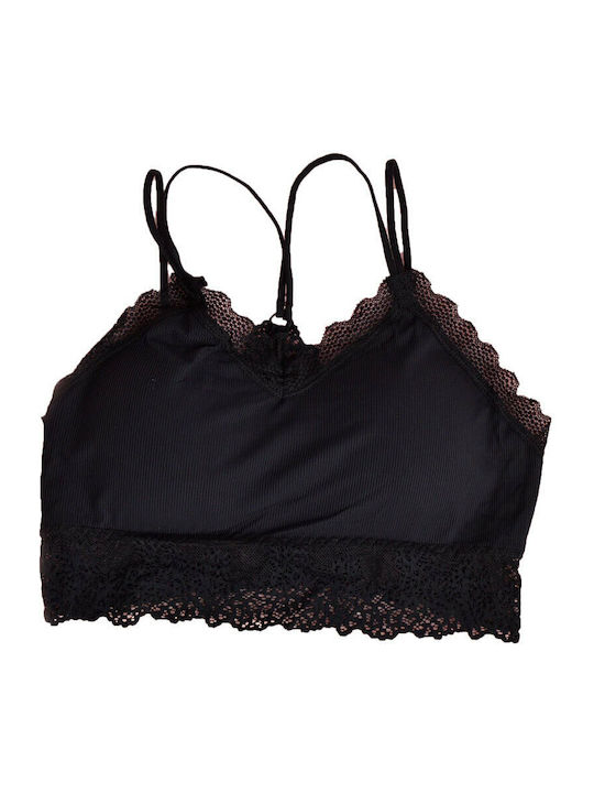 Potre Women's Bralette Bra Black