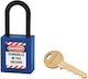 Thirard Plastic Padlock Lengthened with Key 38mm Blue 1pcs