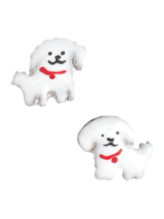 Woofie Παιδικά Σκουλαρίκια Καρφωτά από Ασήμι
