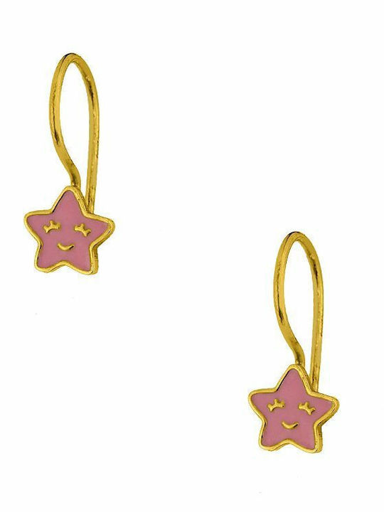 Amor Amor Златни Детски обици Pendants Stars