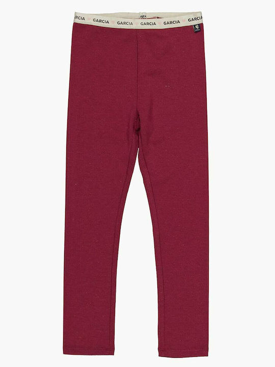 Garcia Jeans Leggings pentru Copii Lung Burgundy