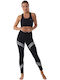 Instruire Colanti de femei Cropped Colanti Talie inalta Negru