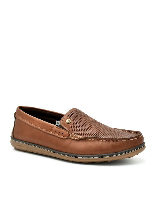 Pegada Men's Leather Loafers Brown