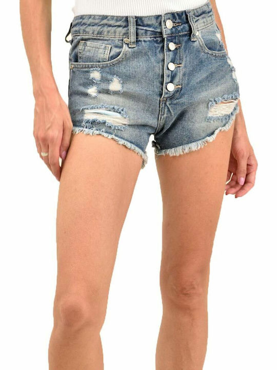 Potre Women's Jean Shorts Blue