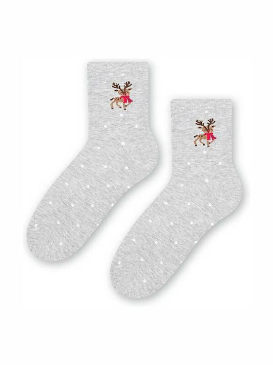 Steven Damen Gemusterte Socken Gray 1Pack