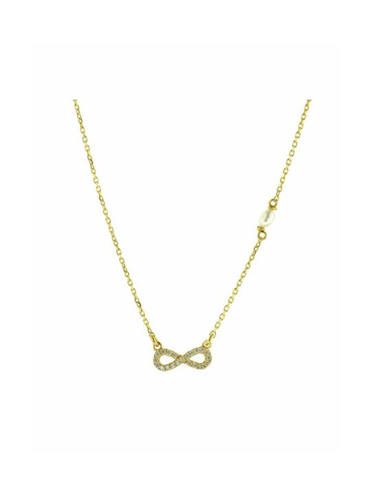 Paraxenies Necklace Infinity from Gold Plated Silver