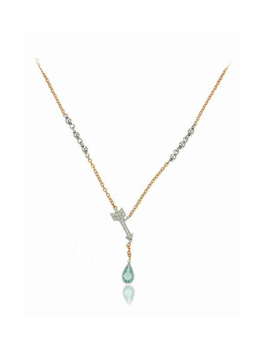 Paraxenies Halskette aus Roségold 9 K