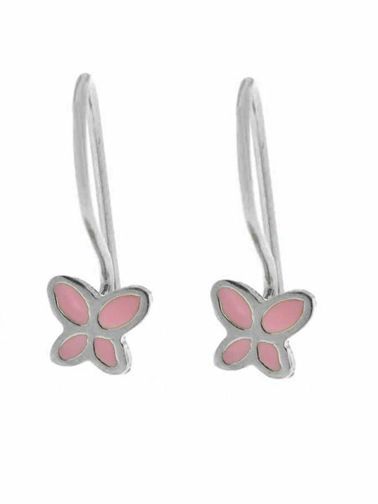 Paraxenies Kids Earrings Pendants Butterflies made of Silver