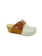 Vesna Leather Clogs Brown