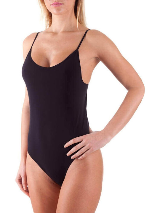 Lingerie Spaghetti Strap Bodysuit Black