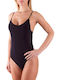 Lingerie Spaghetti Strap Bodysuit Black