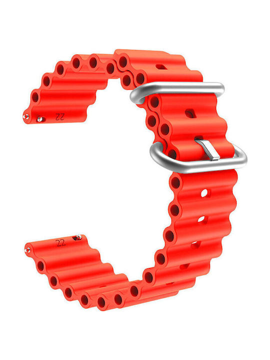 KOSTELO Gummi-Armband Rot 20mm