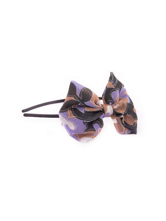 Mom & Dad Purple Kids Headband with Bow