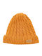Beanie Cap with Braid Yellow