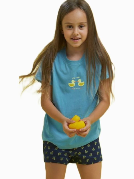 Noidinotte Kids' Pajamas Summer Cotton Blue