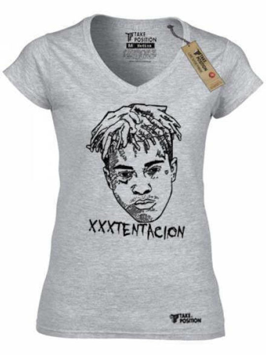 Takeposition Femeiesc Tricou XXXTentacion Alb