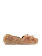 Women's Fabric Espadrilles Gold