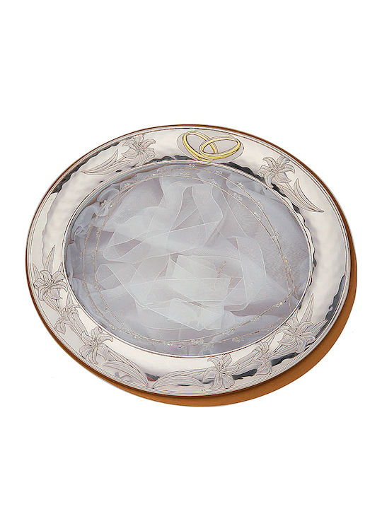 Prince Silvero Cutie pentru Coroană de Nuntă Oval Maro 24εκ.