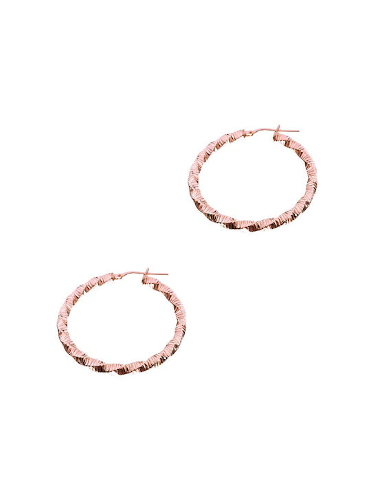 Gatsa Earrings Hoops made of Silver Gold Plated