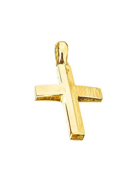 Gatsa Herren Gold Kreuz 14K