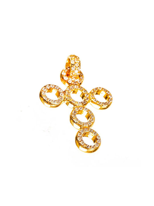 Gatsa Women's Gold Cross 14K