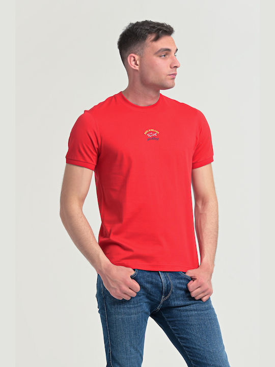 Paul & Shark Herren T-Shirt Kurzarm Rot