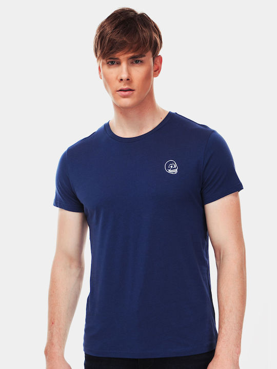 Cheap Monday Men's Short Sleeve T-shirt Blue