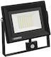 Horoz Electric Στεγανός Προβολέας LED 50W Ψυχρό Λευκό 6400K με Αισθητήρα Κίνησης IP65