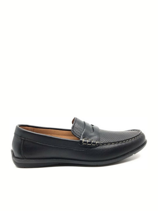 Δερμάτινα Ανδρικά Loafers σε Μαύρο Χρώμα