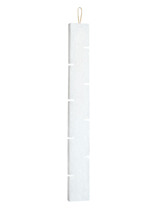 Easter Candle Flat Scented and Handmade White