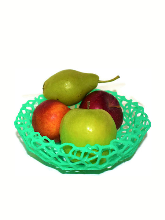 Wep 3d Fruit Bowl Plastic Green 19.2x19.3x6.3cm