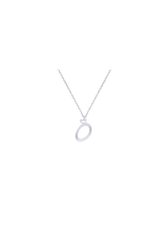 Iris Jewerly Necklace Monogram from White Gold 14K