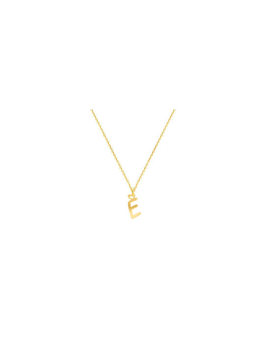 Iris Jewerly Necklace Monogram from Gold 9 K