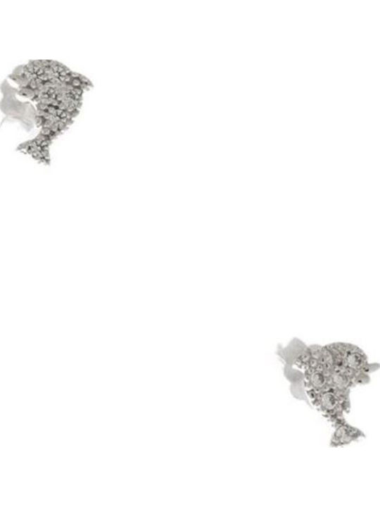 Papadopoulos Gold Ohrringe aus White Gold mit Steinen