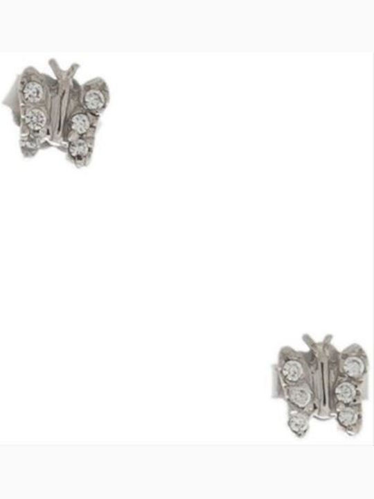 Papadopoulos Gold Cercei din White Gold cu Pietre