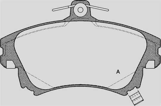 Open Parts Σετ Τακάκια για Mitsubishi Carisma