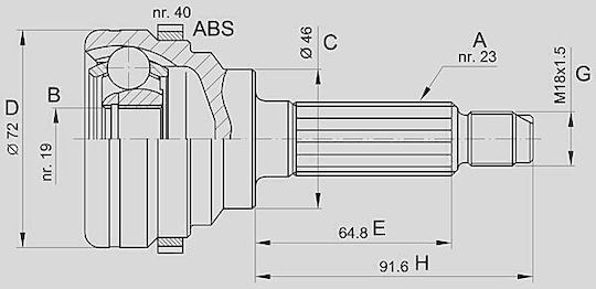 Open Parts Μπιλιοφόροι για Chevrolet Matiz Daewoo Matiz