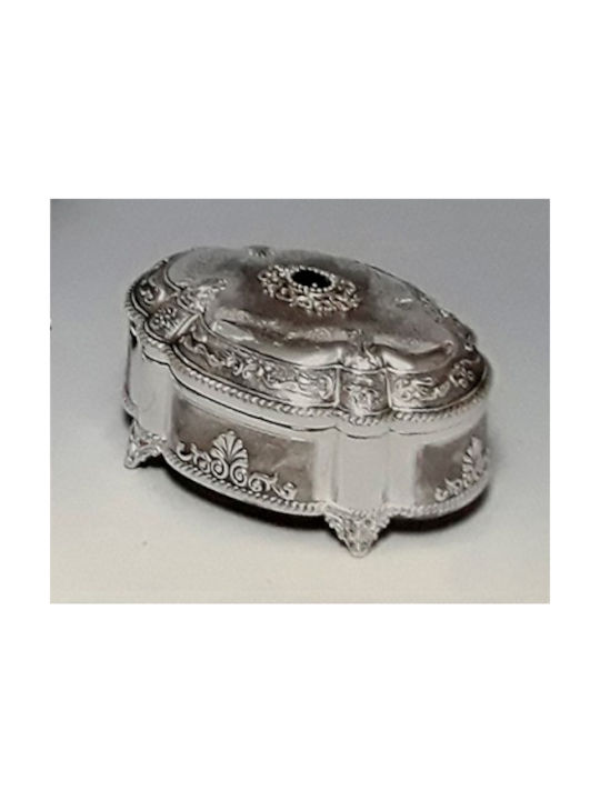 Karvounis Jewellery Box Metal 13.5x10.6x7.3cm