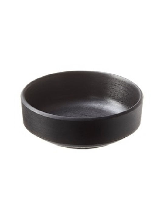 Leone Serving Bowl Round made of Melamine Black with Diameter 10cm 6pcs