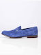 Wildleder Herren Mokassins in Blau Farbe