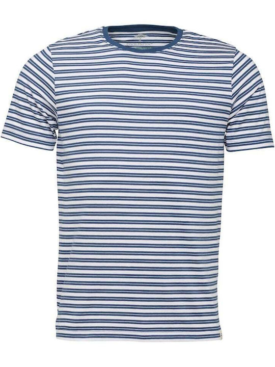 Fynch Hatton T-shirt Bărbătesc cu Mânecă Scurtă Albastru