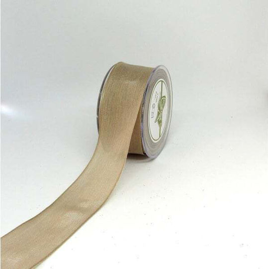 Kappa Decor Stoff Band Monochrom Beige 9meters mit Breite 40mm